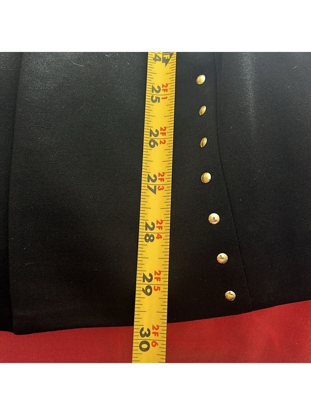 MING WANG Elegant Black Studded Women's Jacket. One hook closure. Large. - Picture 8 of 8
